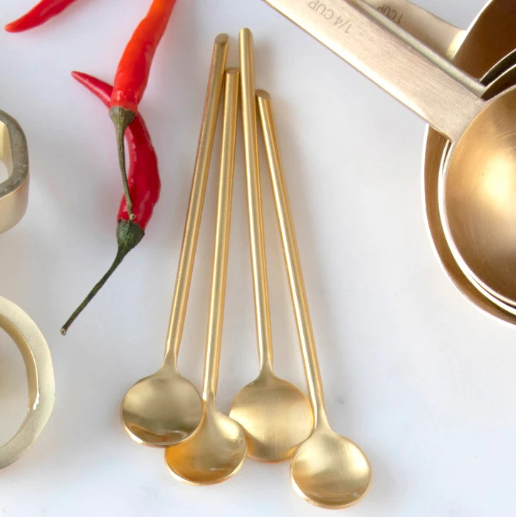 Luxury Luxe Thin Spoons Set of 4 High-Performance