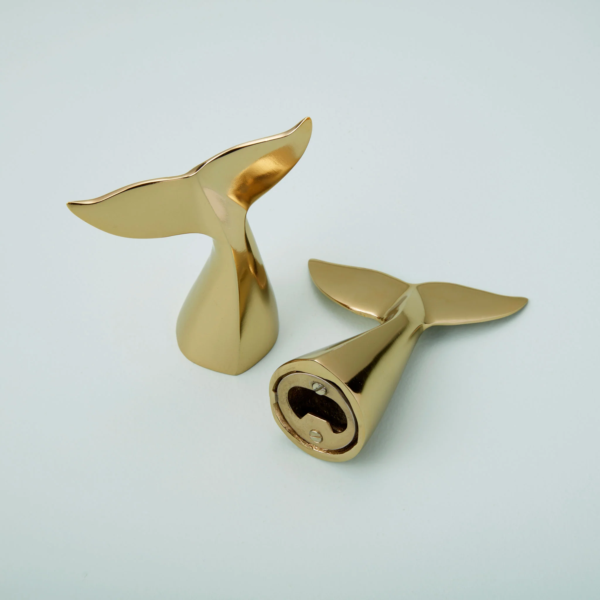 Modern Gold Whale 39 s Tail Bottle Opener Contemporary