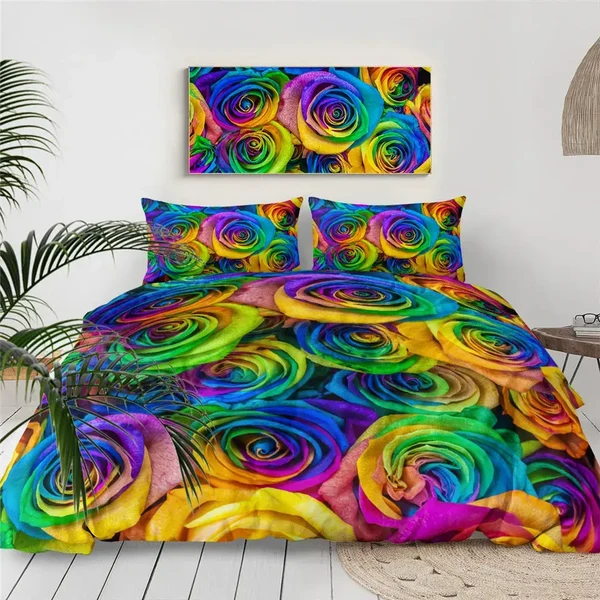 Certified Colorful Roses Duvet Cover World-Class