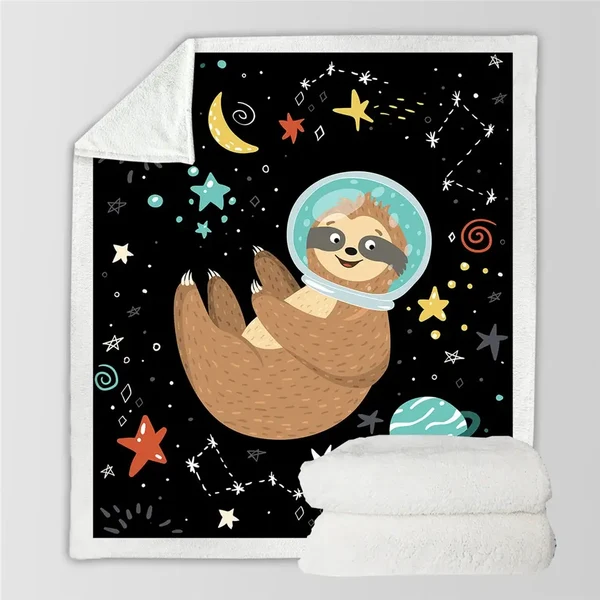 First-Class Sloth Throw Blanket Versatile