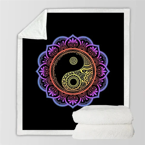 Functional Tai Chi Throw Blanket Original Design