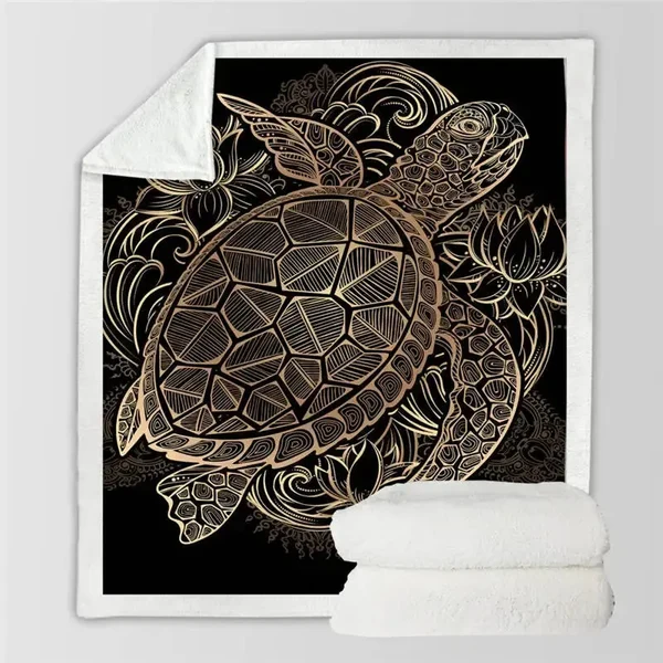 Responsible Tortoise Throw Blanket Sustainable
