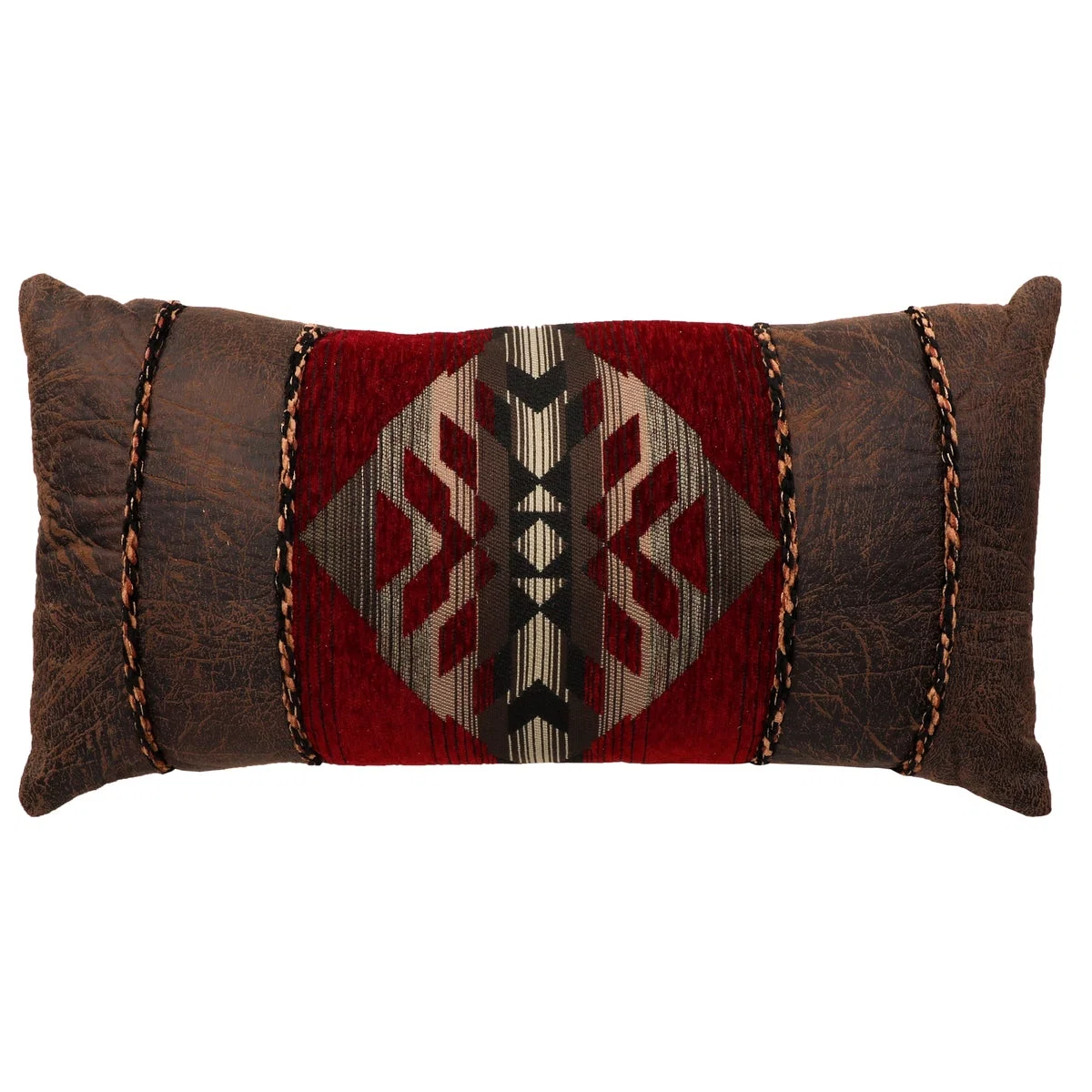 Soft Gallop Claret Pillow - 14x26 Powerful