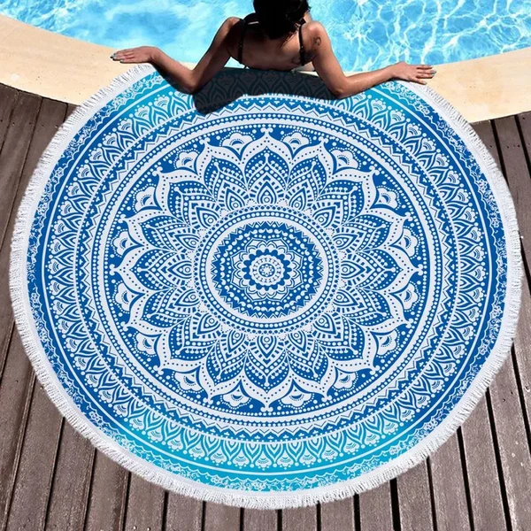 Consistent Mandala Round Towel Detailed