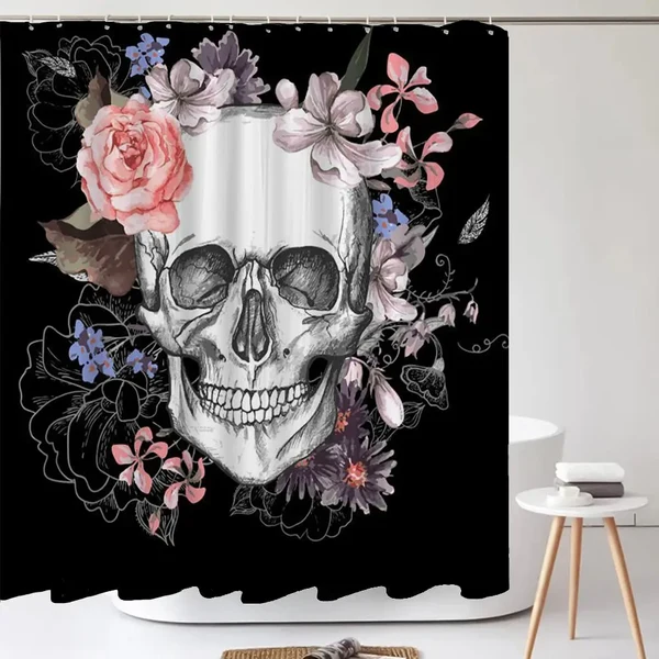 Safe Skull Shower Curtain Expertly Made
