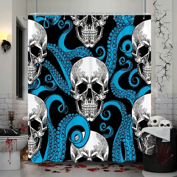 Stylish Skull Shower Curtain Superior