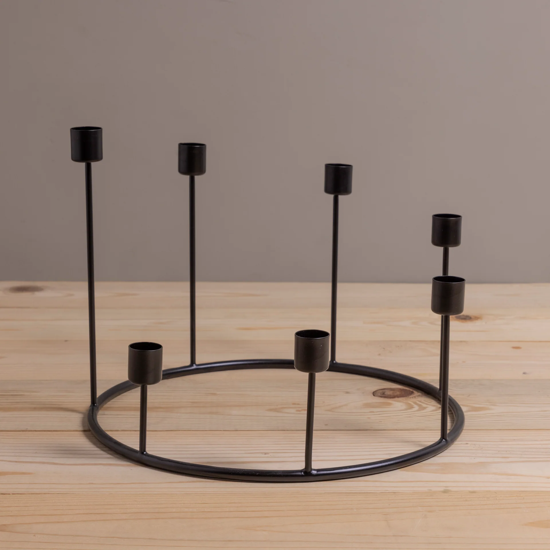 Trendy Kent Black Candlestick Wreath Large Reusable