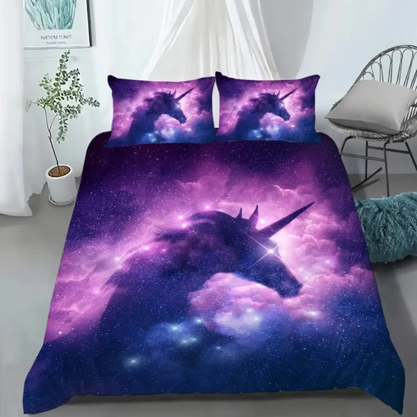 Safe Unicorn Lightning Duvet Cover Organic