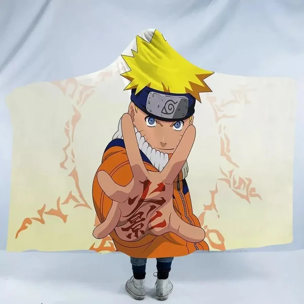 Premium Naruto Hooded Blanket Comfortable