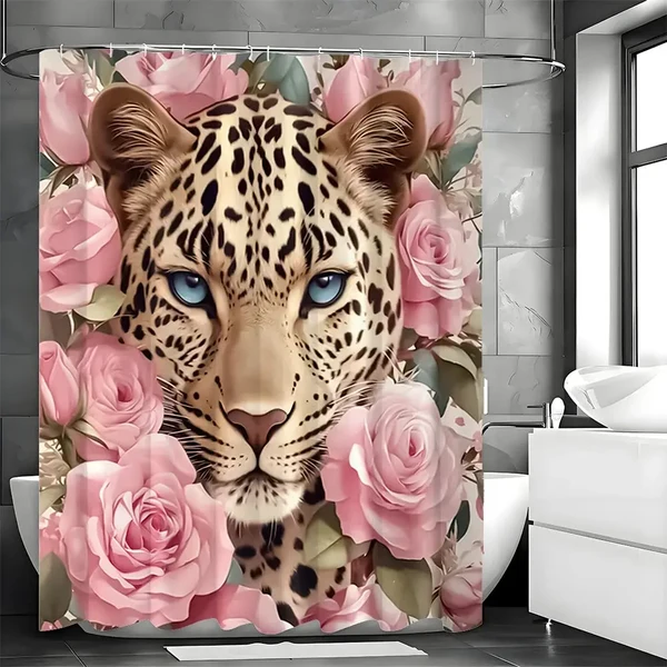 Authentic Cougar Rose Shower Curtain Proven