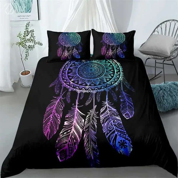 Detailed Mandala Dream Catcher Duvet Cover Premium Material