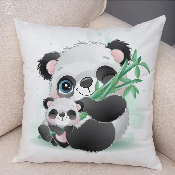 Expertly Made Panda Cushion Cover Safe