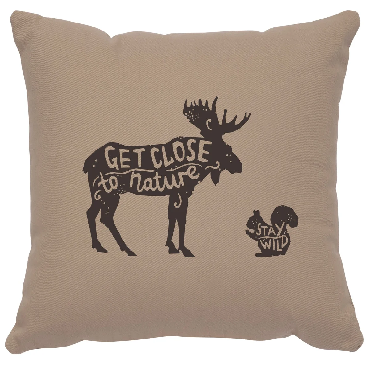 Contemporary quot Close to Nature quot Image Pillow - Cotton Alabaster Functional