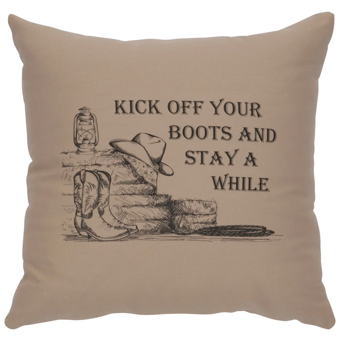 Advanced quot Kick off Boots quot Image Pillow - Cotton Alabaster Functional