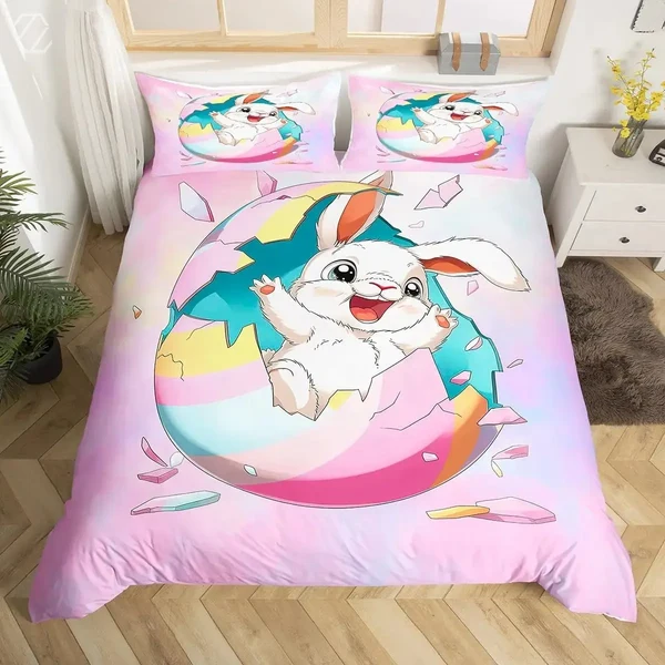 Soft Rabbit Egg Duvet Cover Traditional