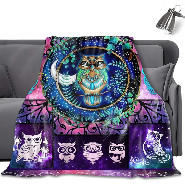 Crafted Owl Throw Blanket Smooth