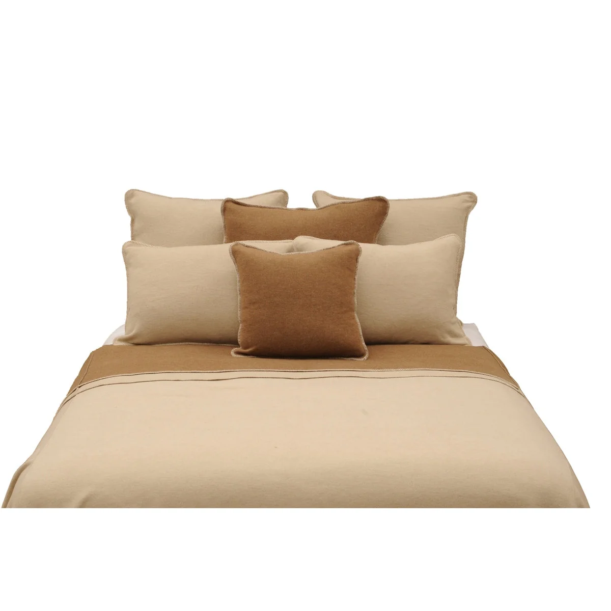 High-End Solid Creme Bedspread Versatile