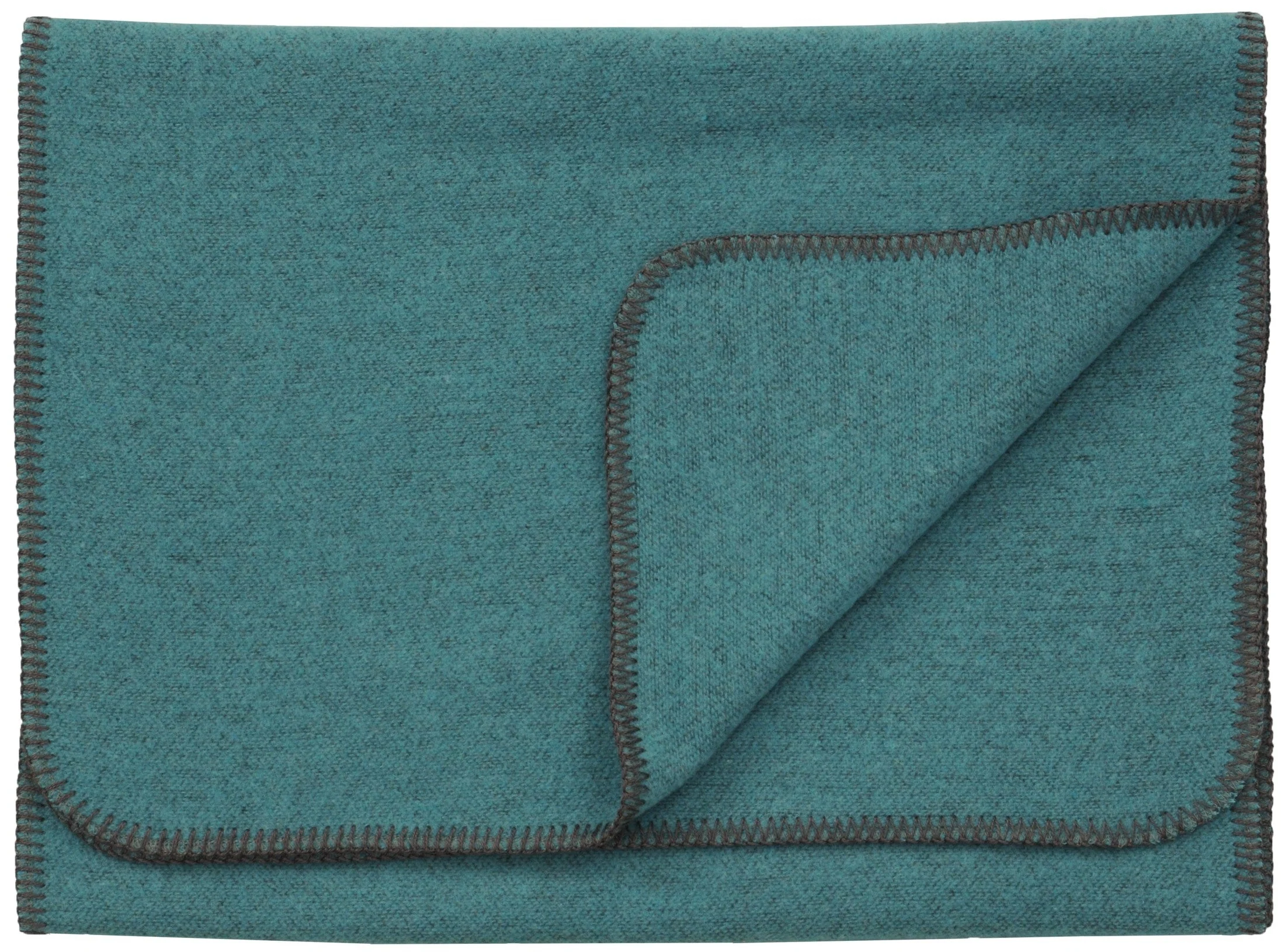 Classic Solid Turquoise Bed Scarf Relaxed