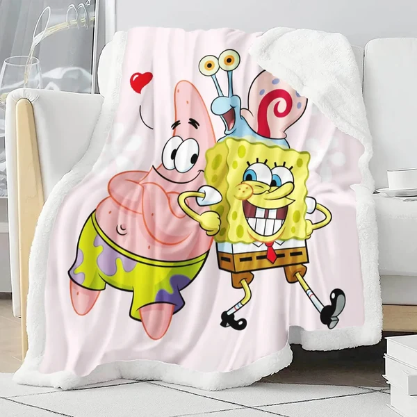 Sophisticated SpongeBob Throw Blanket Solid