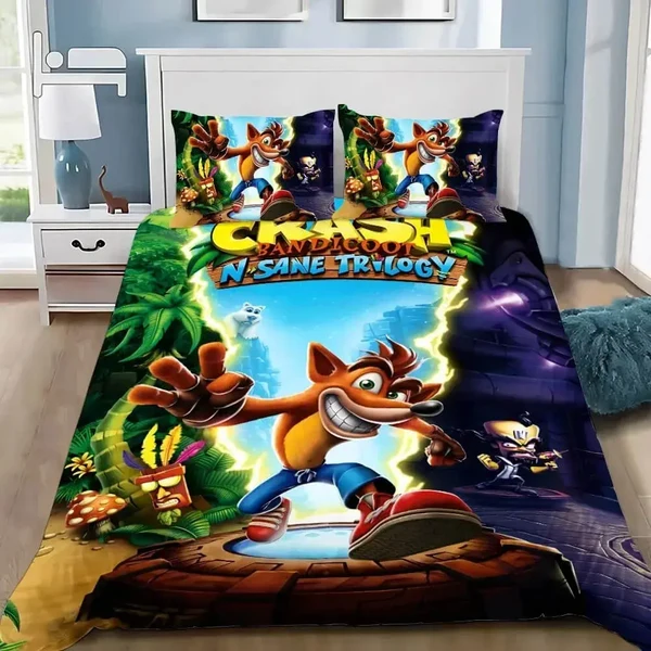 Sophisticated Crash Bandicoot Duvet Cover Convenient