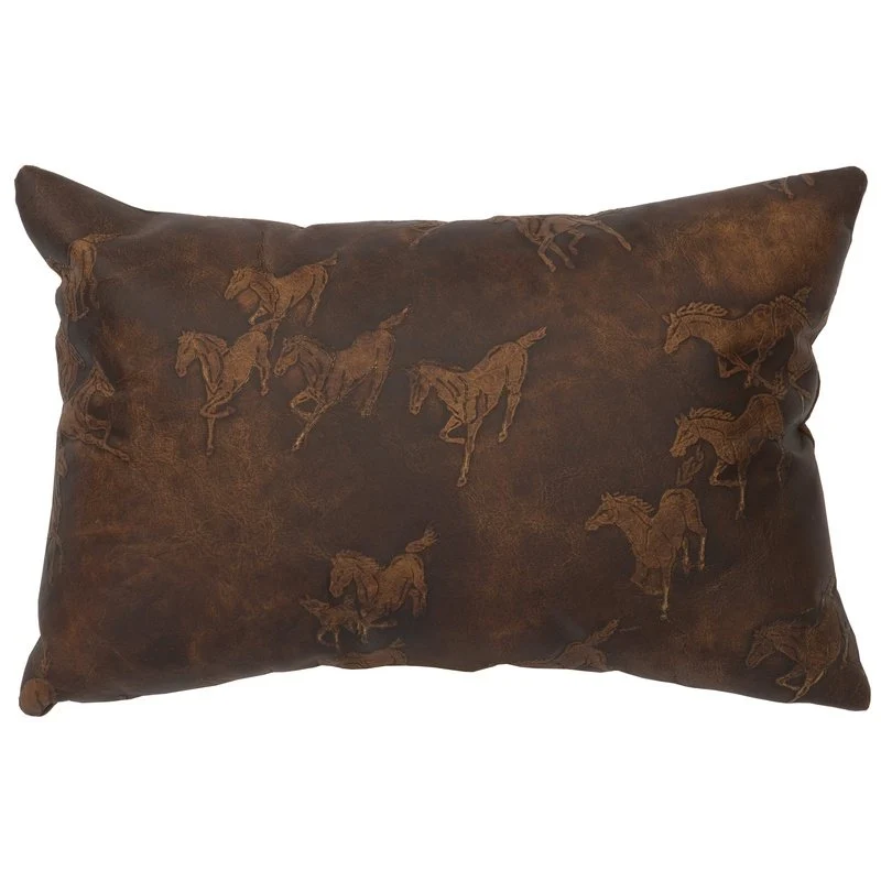 Genuine Settler Leather Pillow 12 quot x18 quot Clean