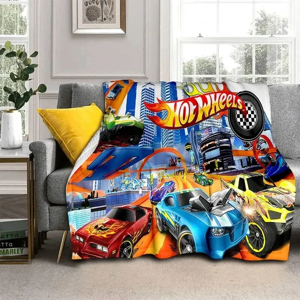 Innovative Hot Wheels Racing Car Throw Blanket Refined