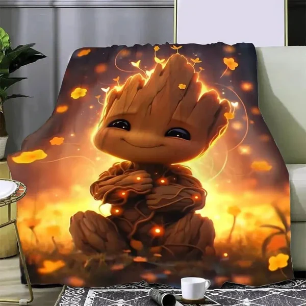 Minimalist Groot Throw Blanket Next-Generation