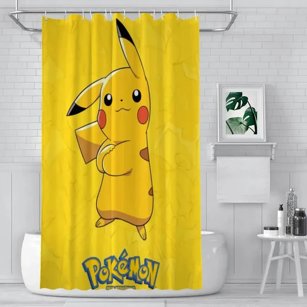 Long-Lasting Pikachu Shower Curtain Verified