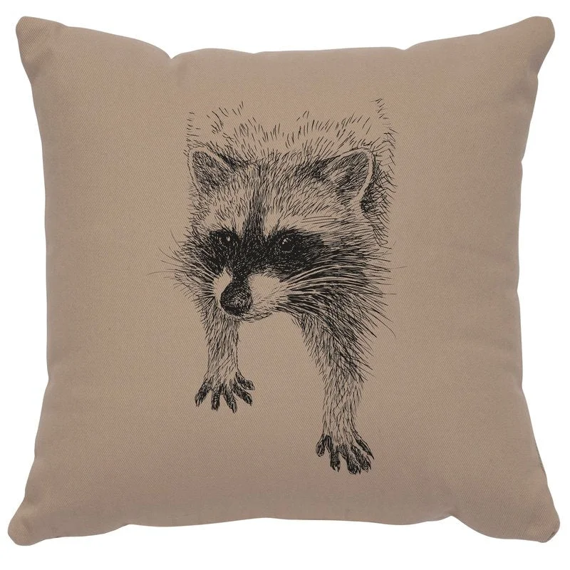 High-End quot Raccoon quot Image Pillow 16x16 World-Class
