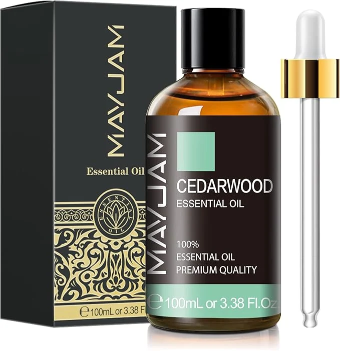 Solid Cedarwood Essential Oil 100ML 3.38FL.OZ MAYJAM Premium Grade Cedarwood Oil Comfortable