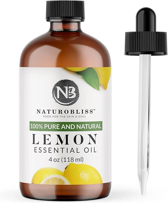 Professional NaturoBliss Pure Lemon Essential Oil Therapeutic Grade Premium Quality Powerful