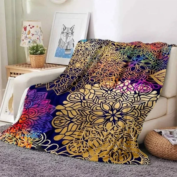 Artisan 3D Bohemian Flower Throw Blanket Healthy