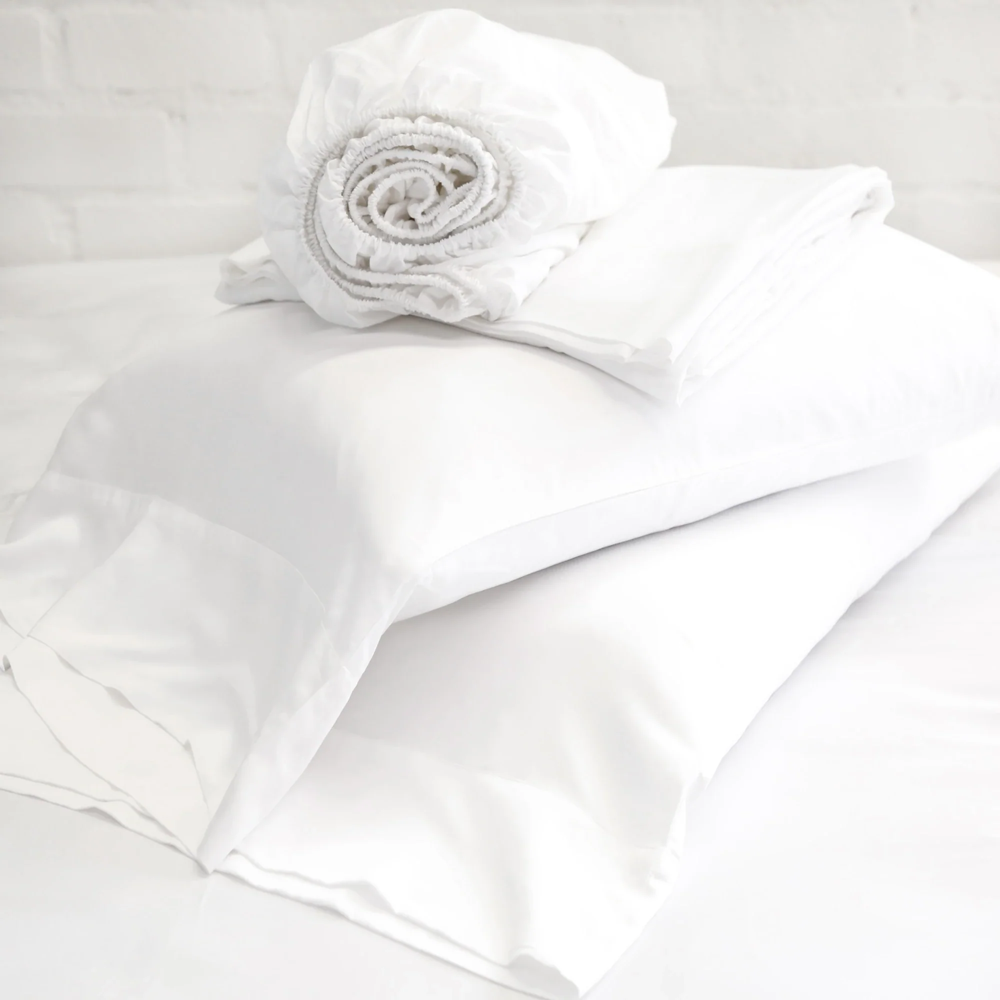 Secure Bamboo King Sheet Set White Specialty