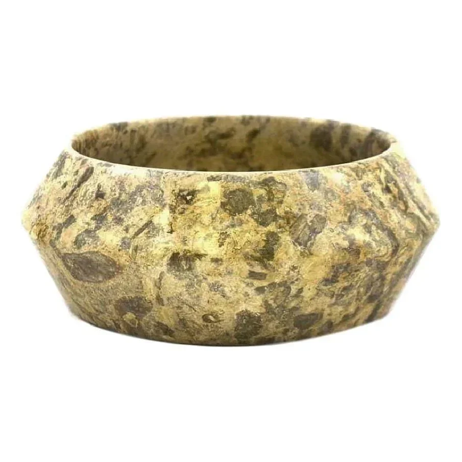 Elegant Fossil Stone Fruit Bowl Marble Bowls Collection Versatile