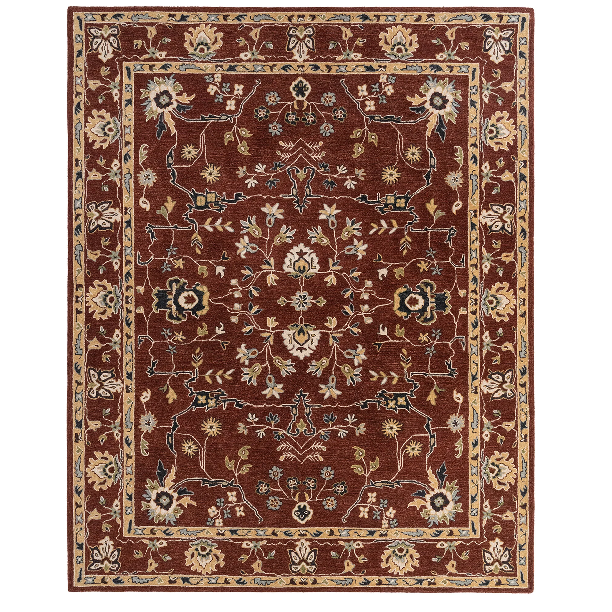 Smooth Azari Rug – Isfahan Copper Contemporary