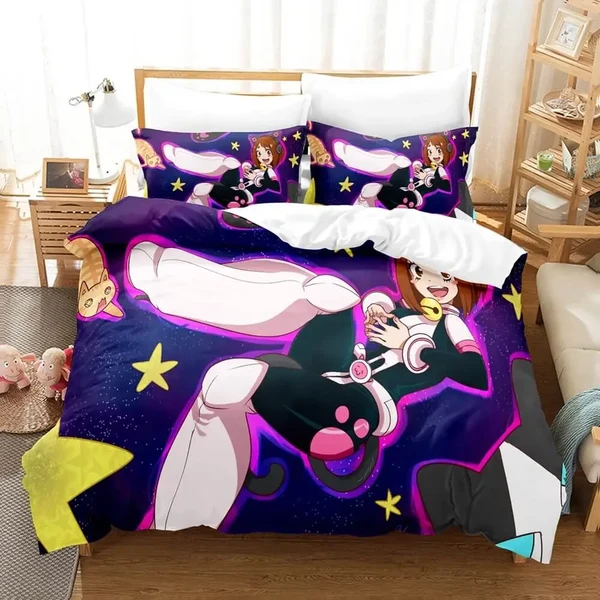 Enhanced Anime My Hero Academia Ochaco Uraraka Bedding Set Lightweight