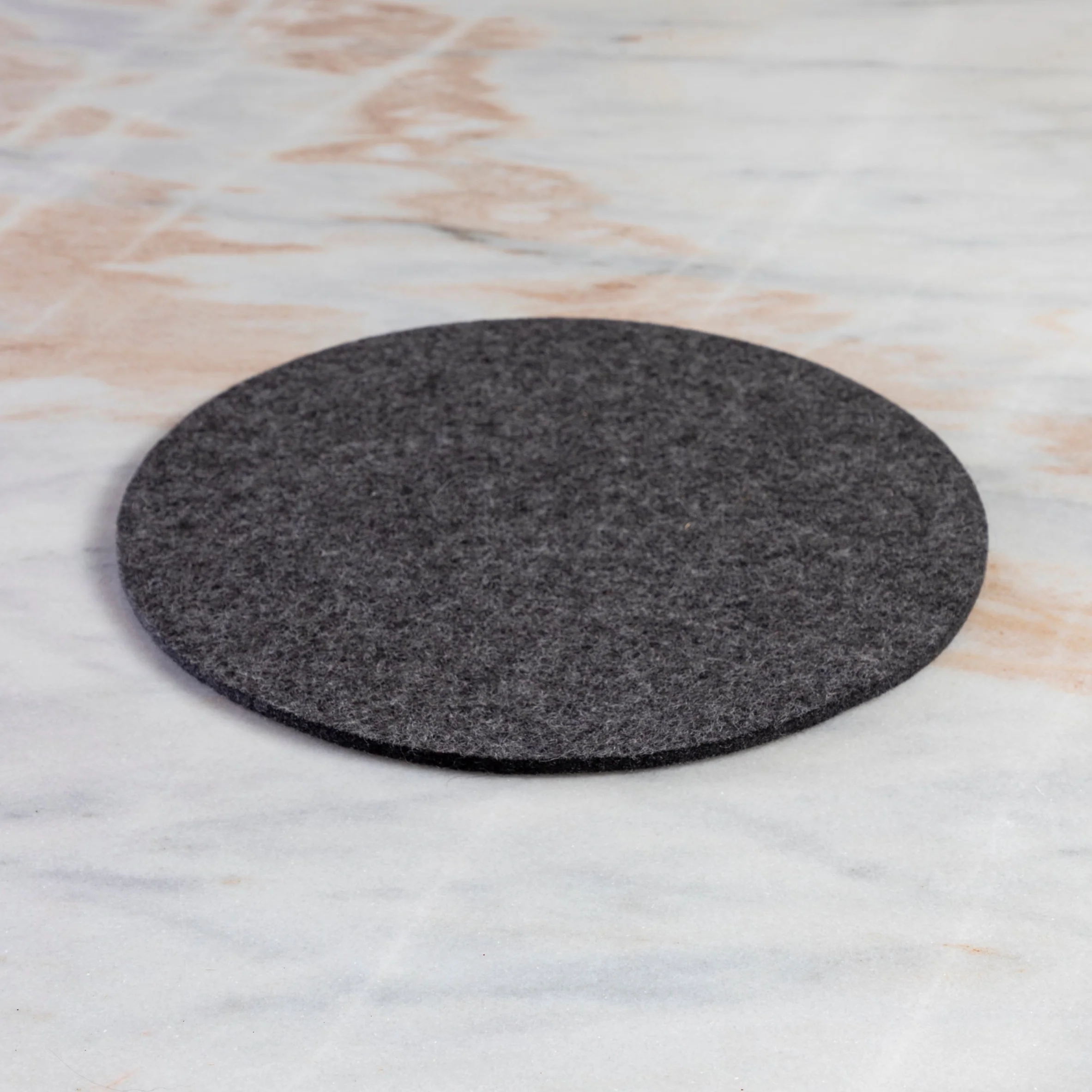 Original Round Felt Trivet Charcoal Flexible