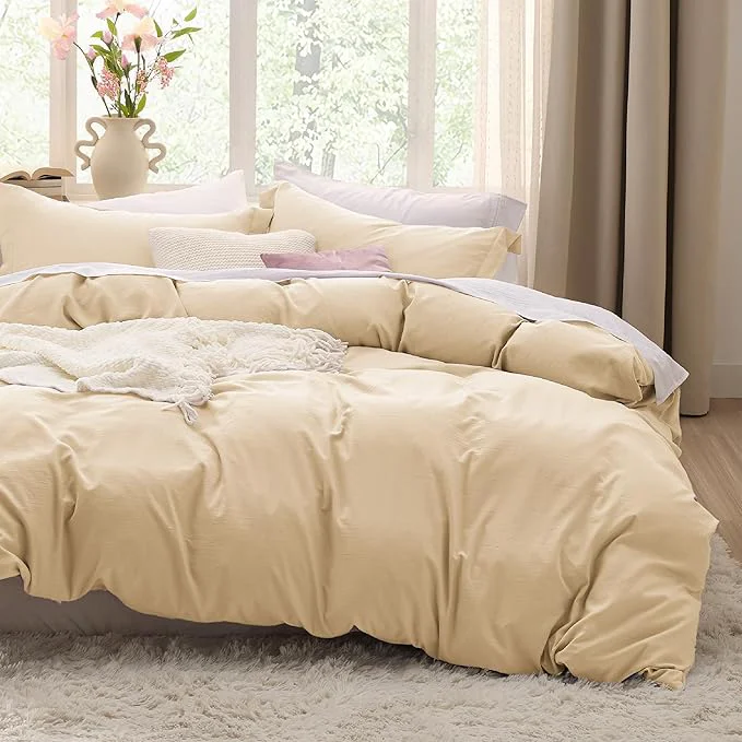 User-Friendly Bedsure Alabaster Gleam Duvet Cover Full Size - 3 Pieces Prewashed Extra Soft Bedding Set Includes 1 Duvet Cover 80x90 Inches with Zipper Closure amp 2 Pillow Shams Comforter Not Included Organic