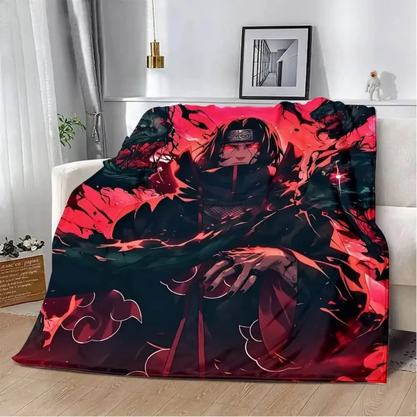 Classic Anime Naruto Itachi Akatsuki Throw Blanket Clean