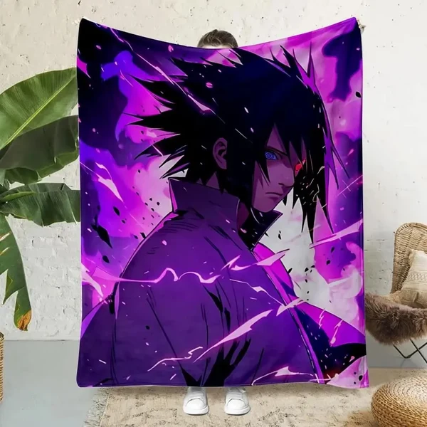 Excellent Anime Naruto Sasuke Throw Blanket Reliable