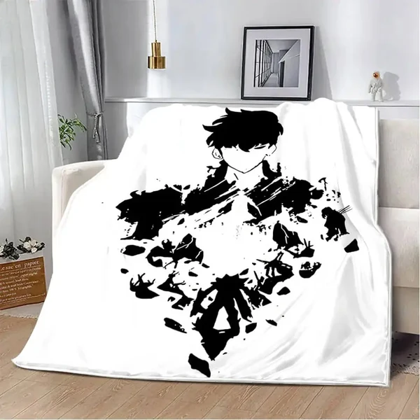 Modern Solo Leveling Sung Jin-Woo Throw Blanket Refined
