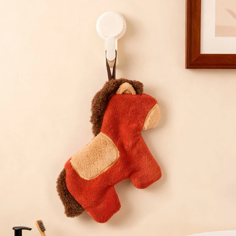 Detailed Ownkoti Pony Hangable Kitchen Bathroom Hand Towel Quality