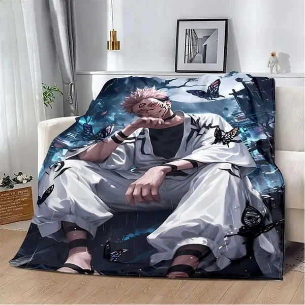Fine Anime Jujutsu Kaisen Sukuna Throw Blanket High-Performance
