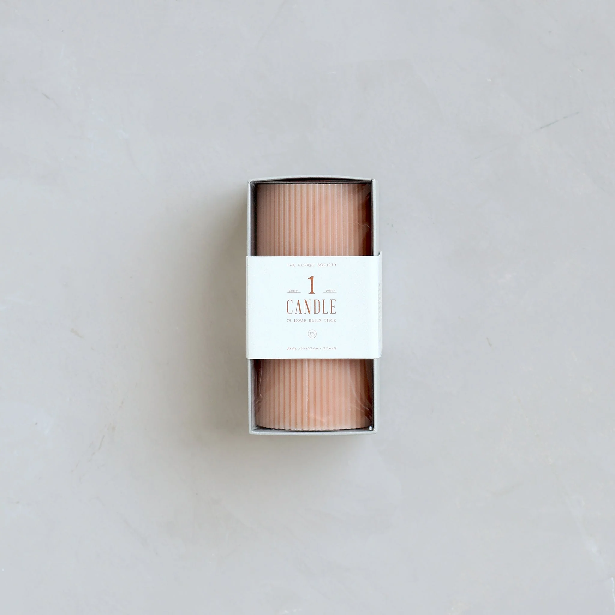 Stylish Ribbed Pillar Candle Petal Quality