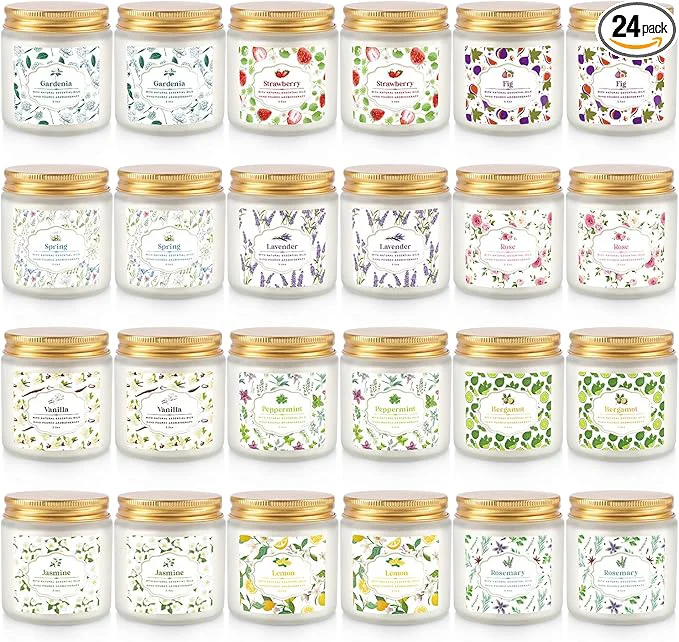 Reliable Scented Candle Set 24 Pack Candle Original