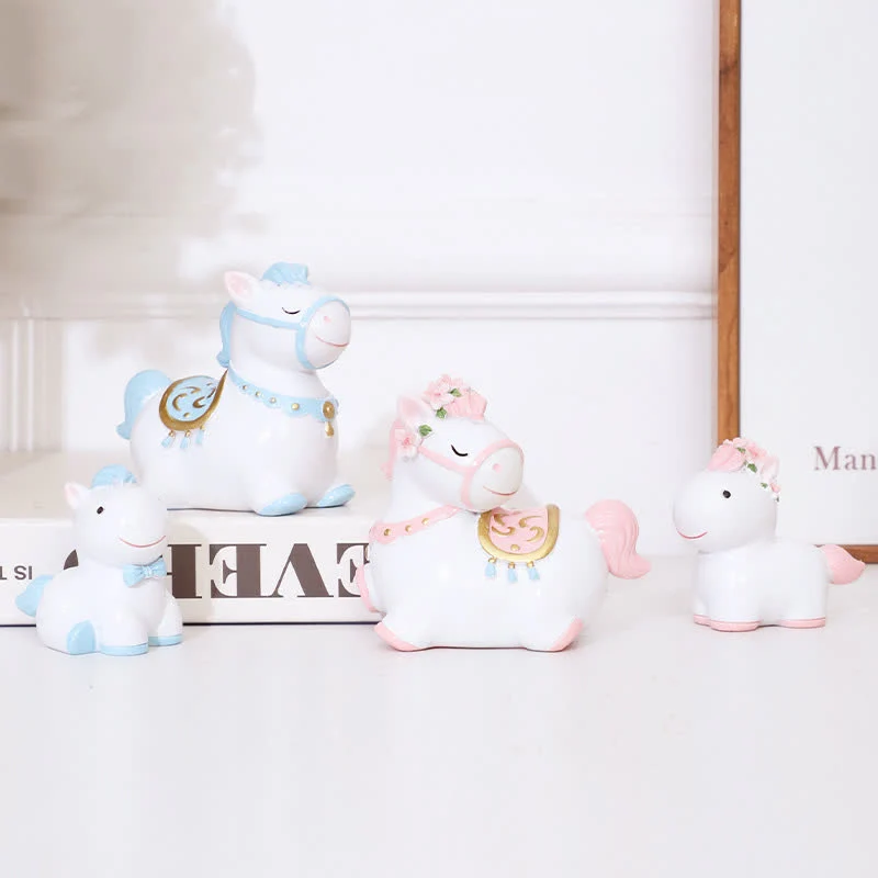 Classic Ownkoti Cute Pony Resin Decorative Ornament Pure