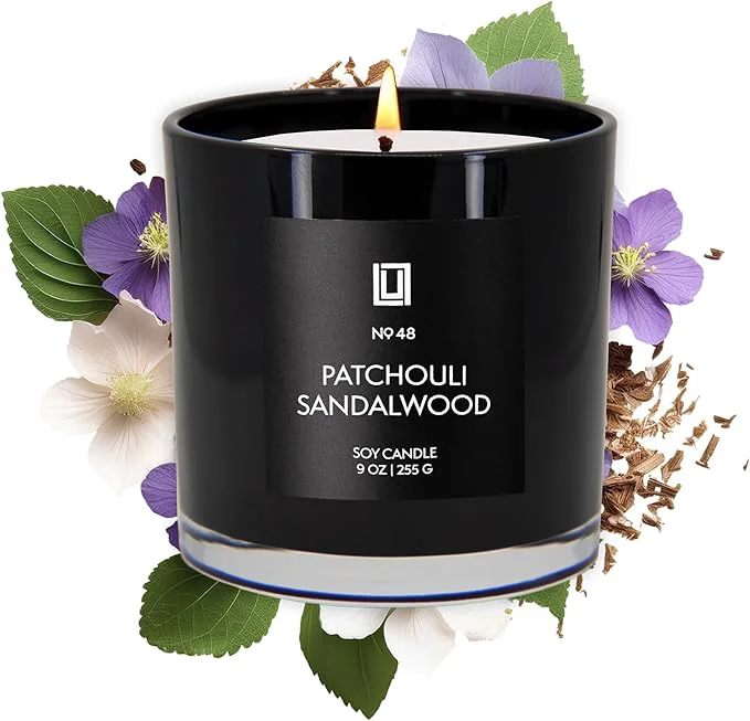 Dependable Lulu Candles Patchouli Sandalwood Smells Like Wood Musk Luxury Scented Reusable