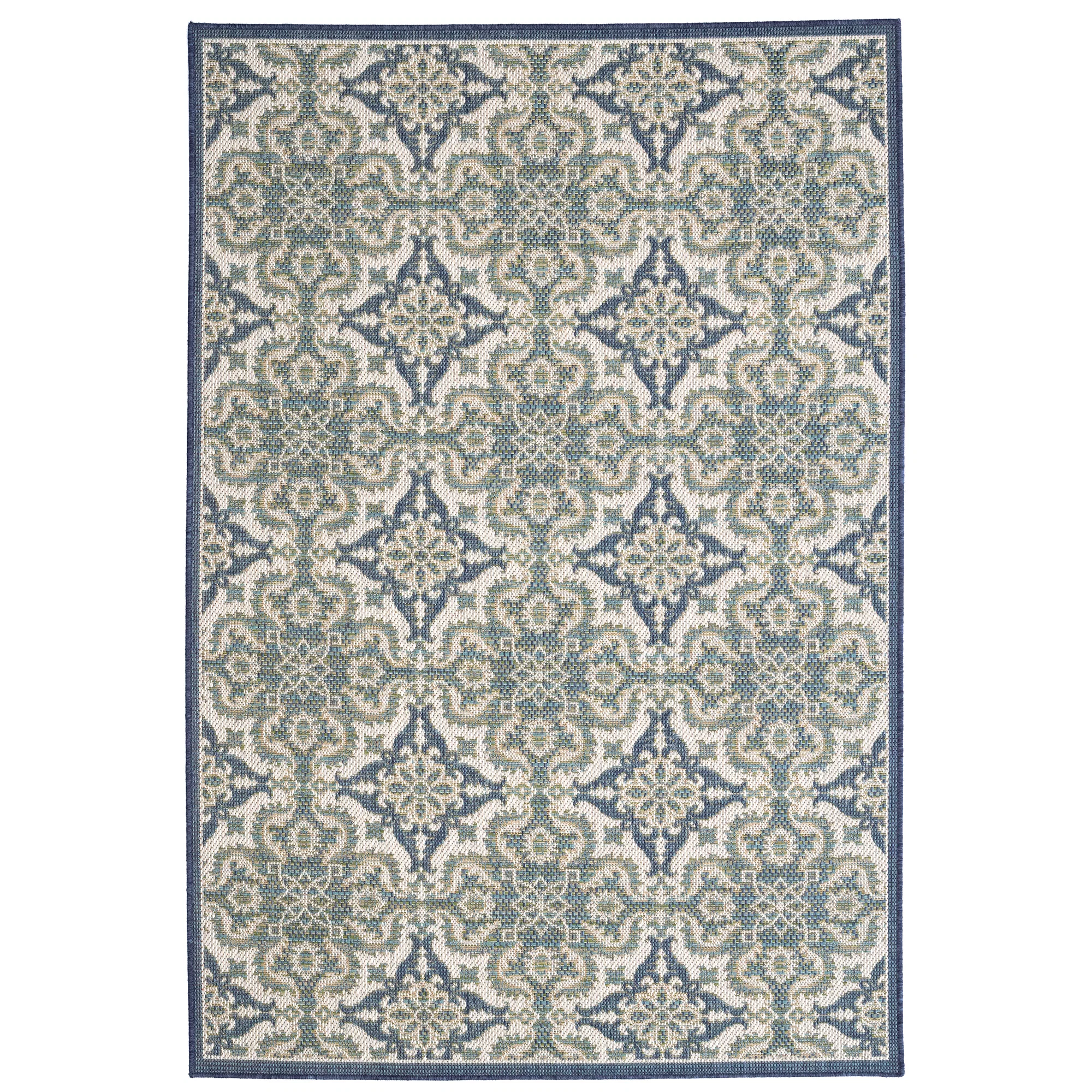 Sustainable Captiva Rug – Tile Blue Prestigious