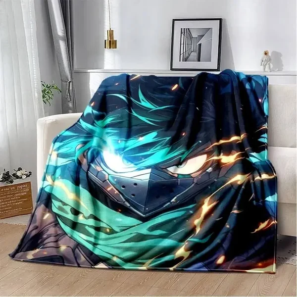 Breathable Anime My Hero Academia Izuku Deku Throw Blanket Original Design