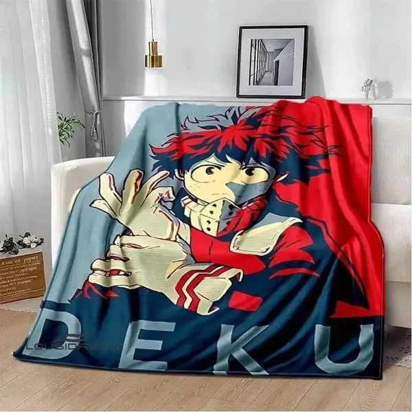 Eco-Friendly Anime My Hero Academia Deku Throw Blanket High-Performance